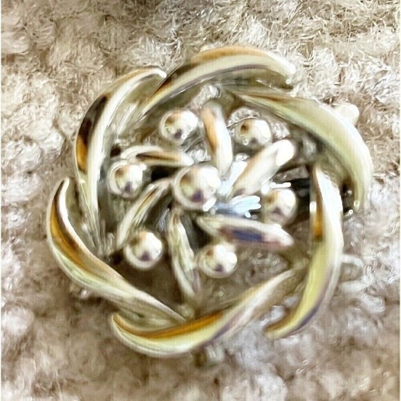 Vintage Earrings Fashion Silver Seed Druzy Avon Retro Beaded Y2K 80s 5 Pc Lot - Picture 2 of 11